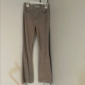 Abercrombie kids, high-rise flare, Beige Pants
